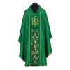 Casulla verde damasco JHS