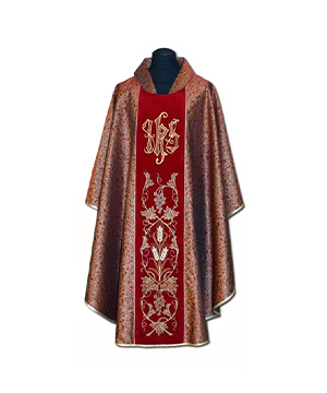 Casulla de sacerdote bordada
