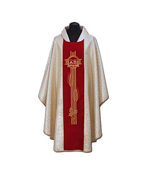 Casulla de sacerdote bordada