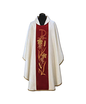 Casulla de sacerdote bordada