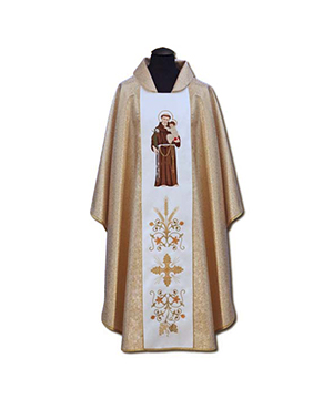 Casulla de sacerdote bordada