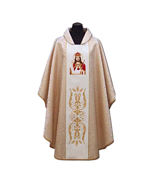 Casulla de sacerdote bordada