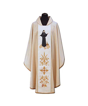 Casulla de sacerdote bordada