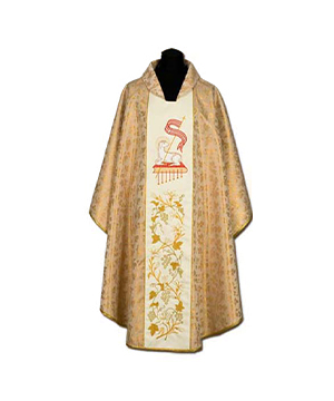 Casulla de sacerdote bordada