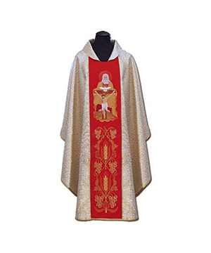 Casulla de sacerdote bordada