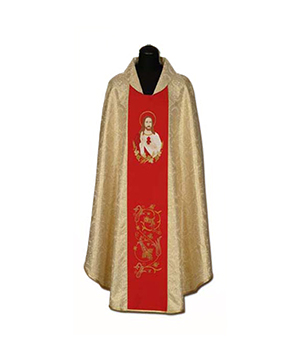 Casulla de sacerdote bordada
