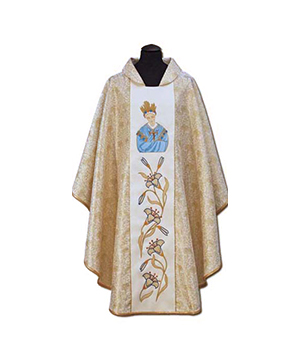 Casulla de sacerdote bordada