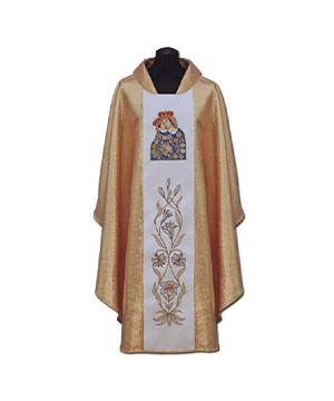 Casulla de sacerdote bordada