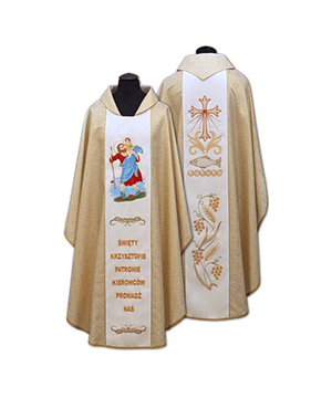 Casulla de sacerdote bordada