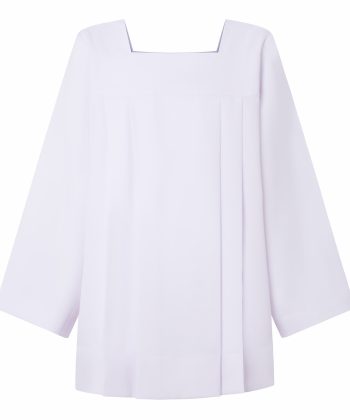 Roquete sacerdote sencillo blanco