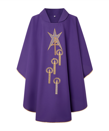 Casulla morada Adviento