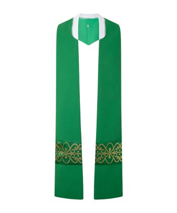 Estolón concelebración verde cruces