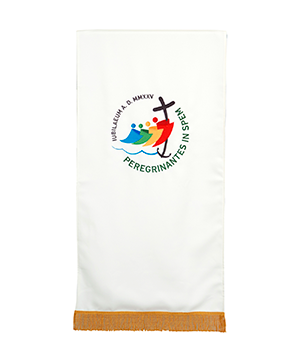 Cubre ambón de color blanco Jubileo 2025