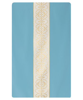 Cubre cáliz azul cruces