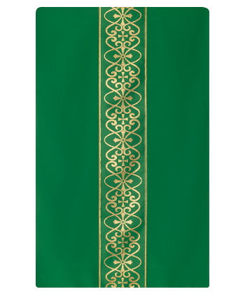 Cubre cáliz verde cruces