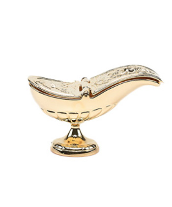 Naveta dorada  14 cm.